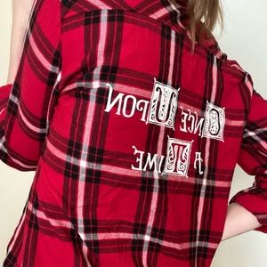 “Once Upon a Time” red flannel